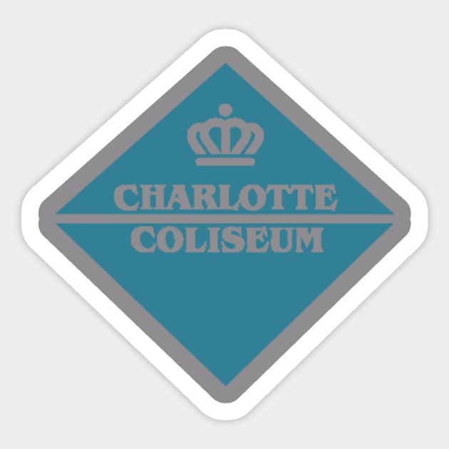 Charlotte Coliseum Retro Vintage Sticker by Charlotte Retro